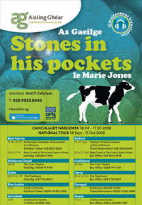 Stones in His Pockets - dráma Marie Jones á léiriú i nGaeilge ag Aisling Ghéar